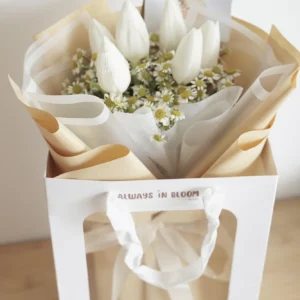 White Tulips x Chamomile